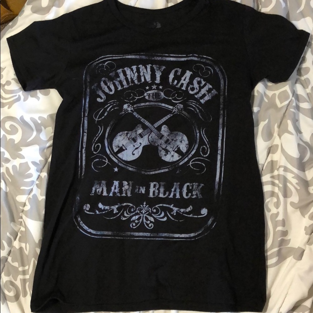 Black Johnny cash shirt